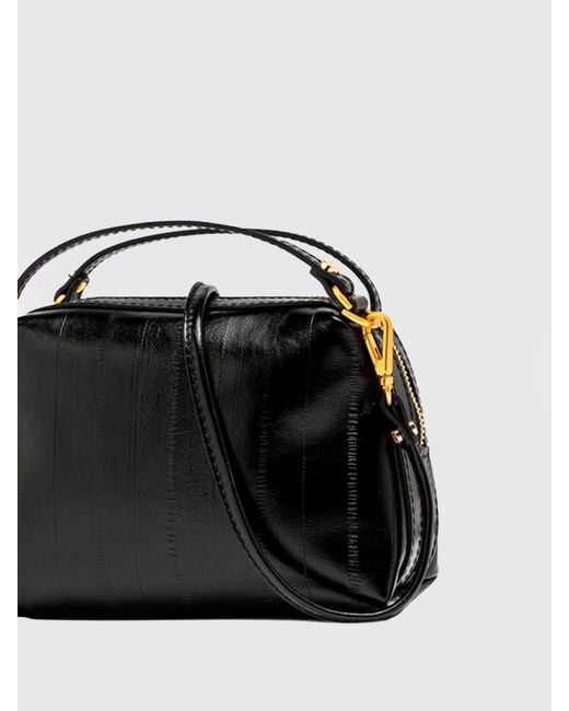 Gianni Chiarini Black Alifa Mini Leather Handbag With Removable Shoulder Strap