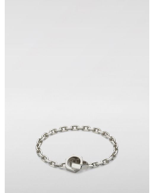 Gucci White Hex Nut Chain Bracelet