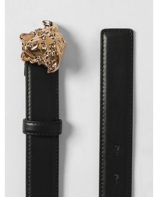 Versace Gray Medusa Leather Belt for men