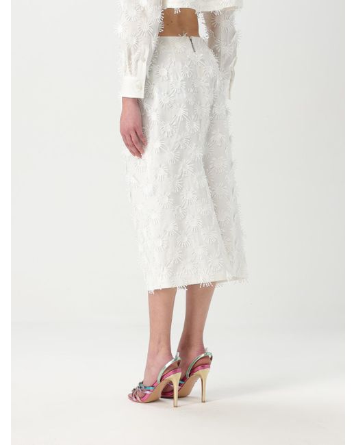 Falda Mujer MSGM de color White