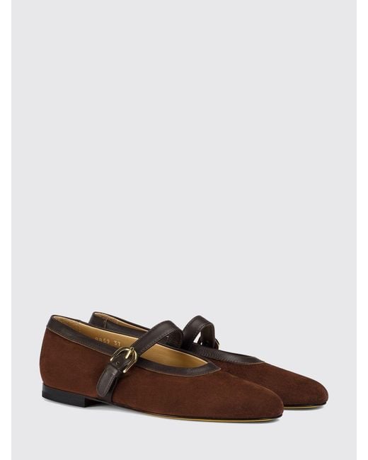 Doucal's Brown Suede Ballerinas