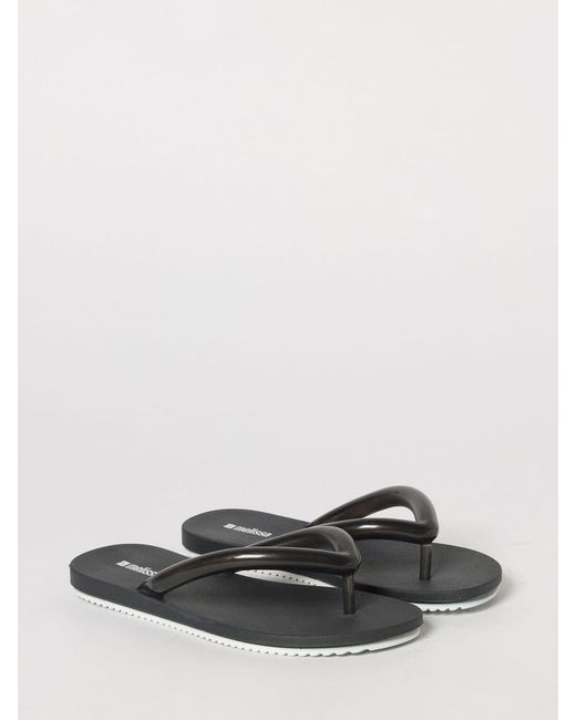 Melissa White Airflow Low-Heeled Pvc Thong Sandals