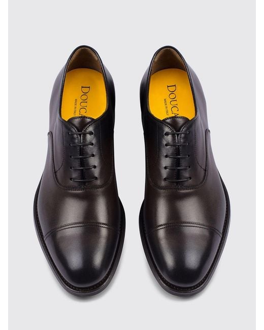 Doucal's White Brogue Shoes for men