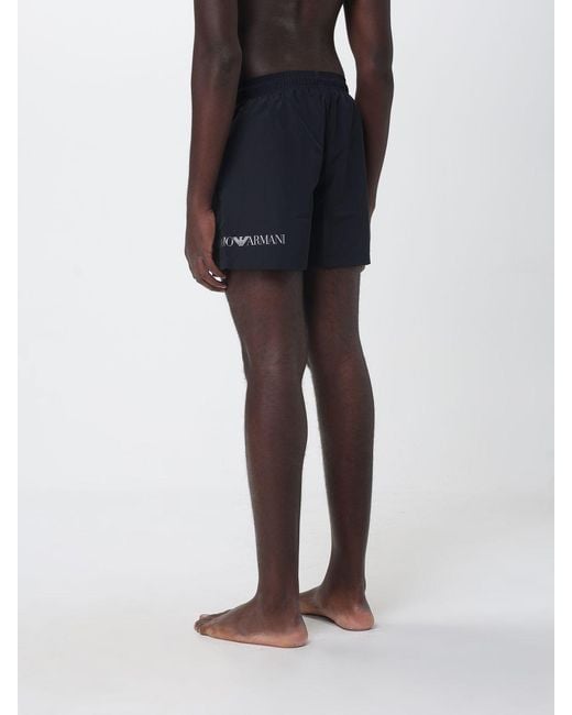 EA7 Blue Polyester Swimsuit for men