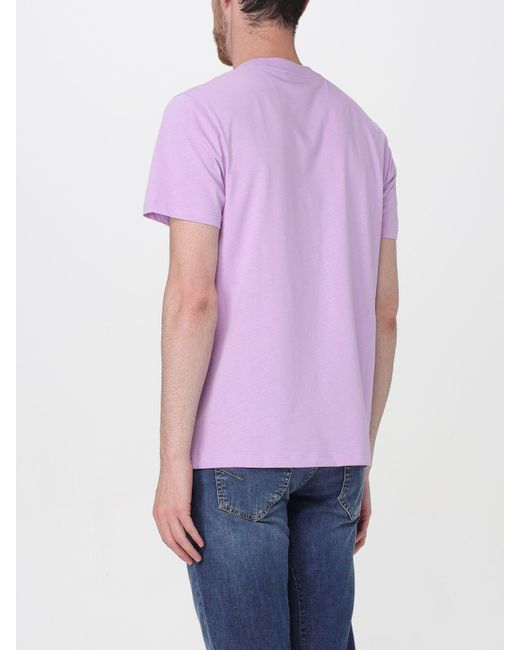 T-shirt con tasca a toppa di Peuterey in Purple da Uomo