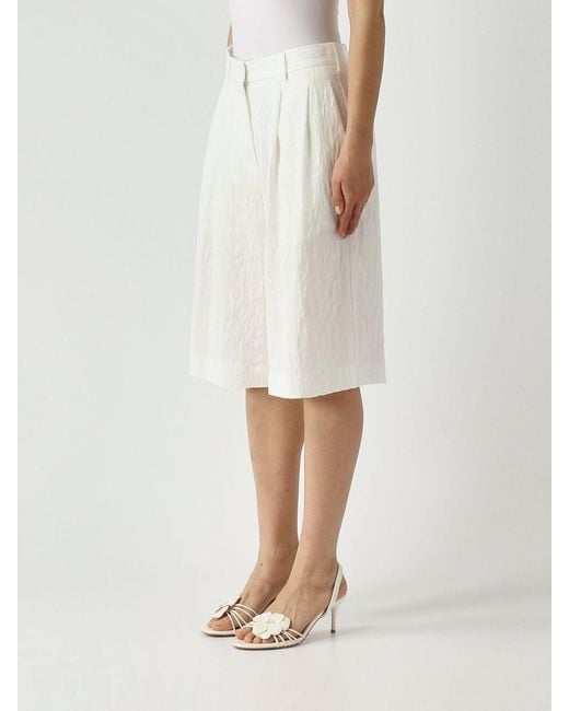 MEIMEIJ Natural Viscose Blend Shorts