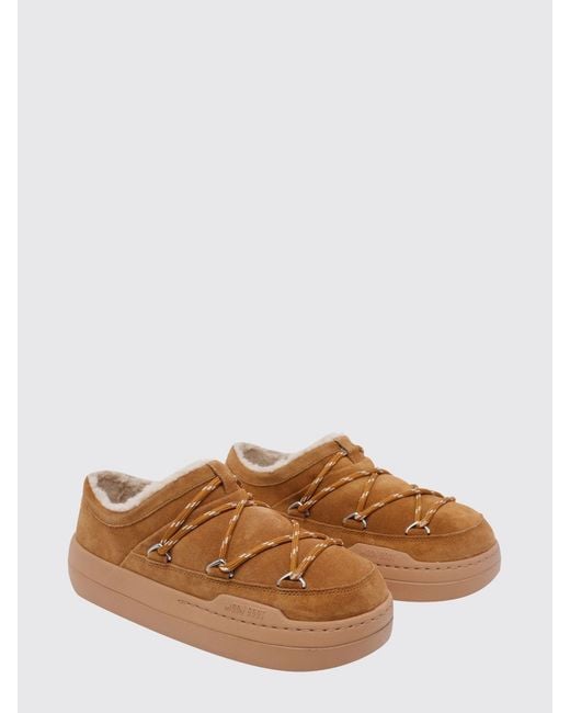 Moon Boot Brown Park Suede Slippers