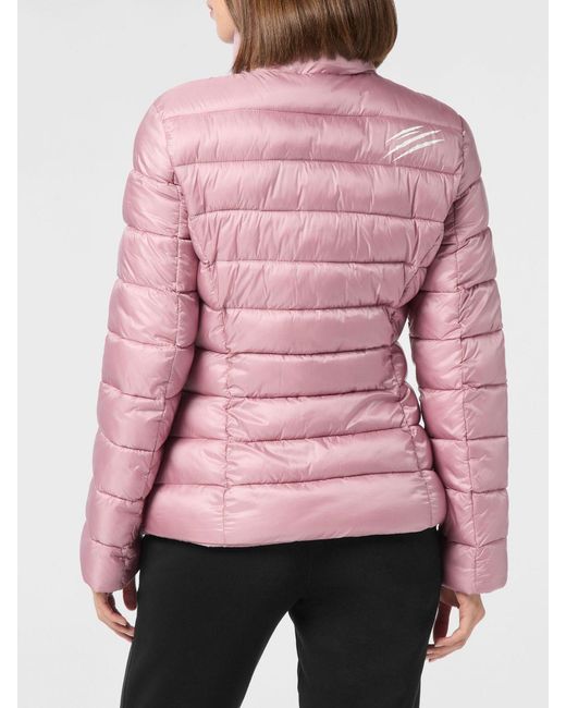 Philipp Plein Pink Nylon Down Jacket
