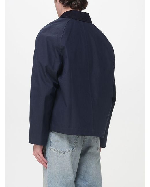 sunflower Blue Relaxed Fit Shirt Jacket for men