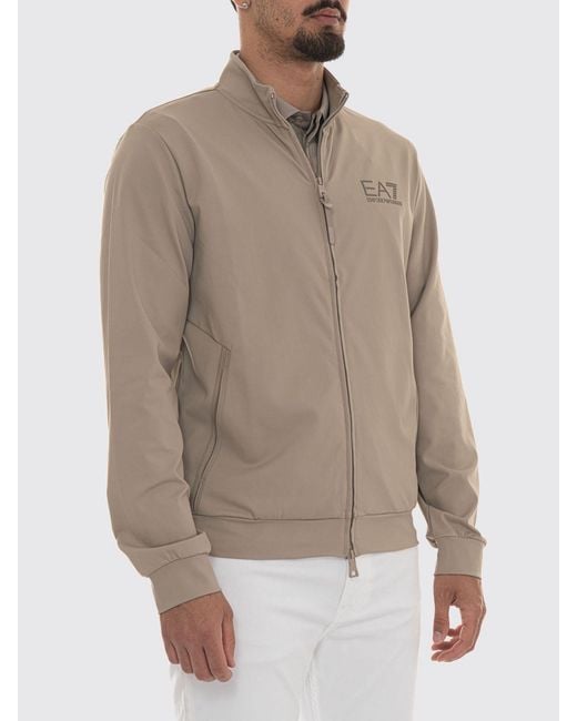 EA7 Natural Zip Cardigan for men