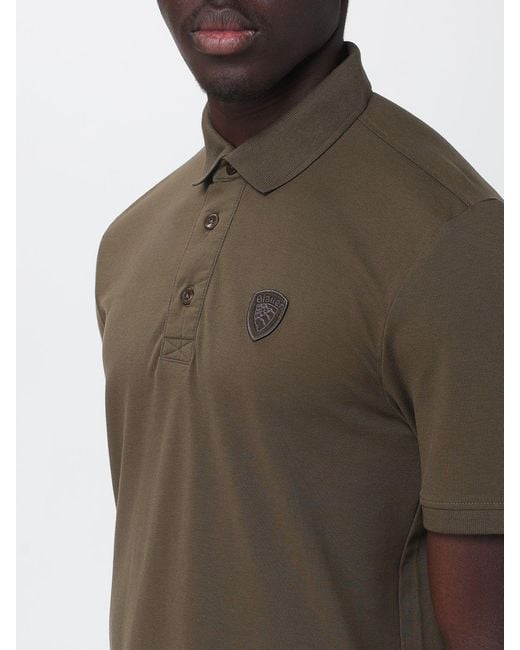 Blauer Brown Cotton Polo Shirt for men