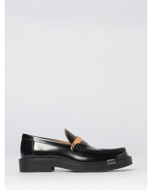 Maison Margiela White Brushed Leather Loafers for men