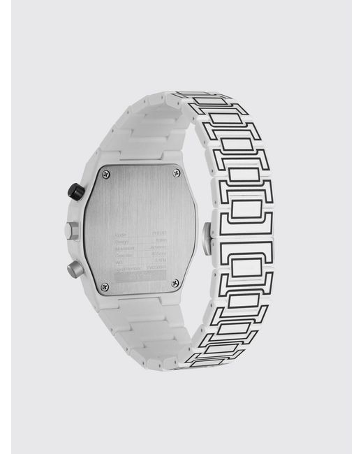 D1 Milano White Sketch Polycarbon Watch for men