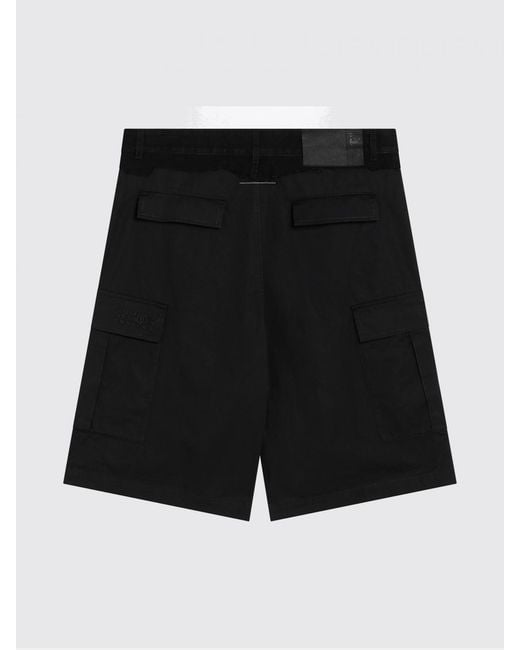 MM6 by Maison Margiela Black Cotton Cargo Shorts for men