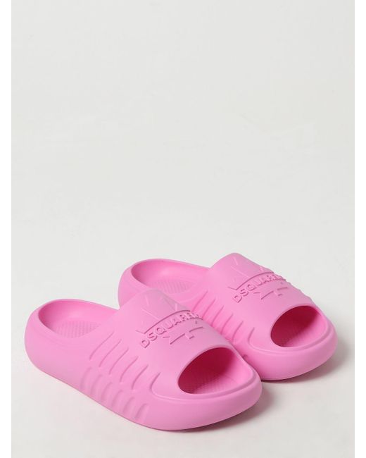 DSquared² Pink Flat Sandals