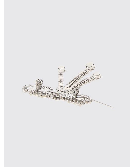 Alessandra Rich Metallic Brooch