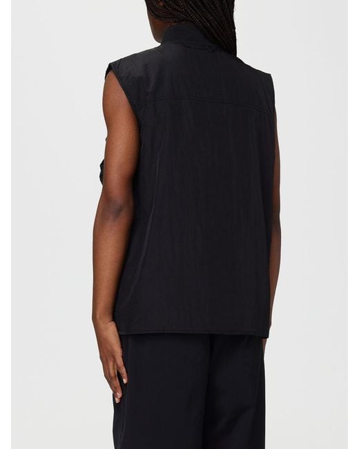 Autry Blue Nylon Bomber Vest With Logo