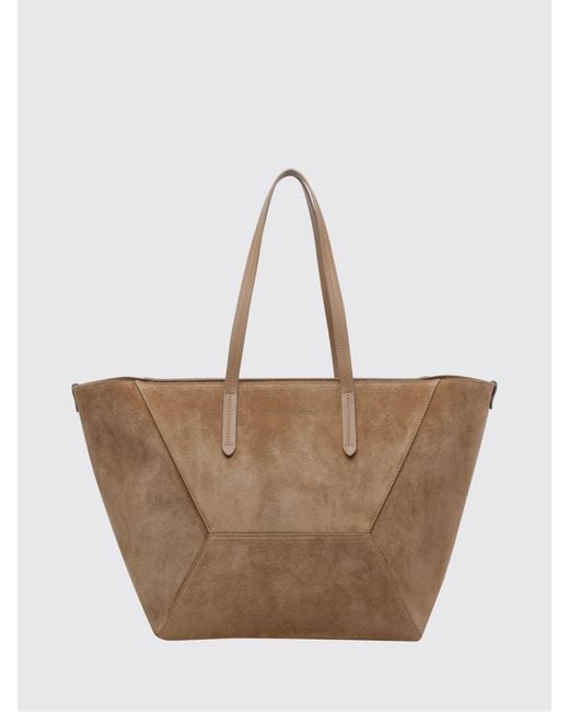 Brunello Cucinelli Natural Bc Duo Tote Shoulder Bag
