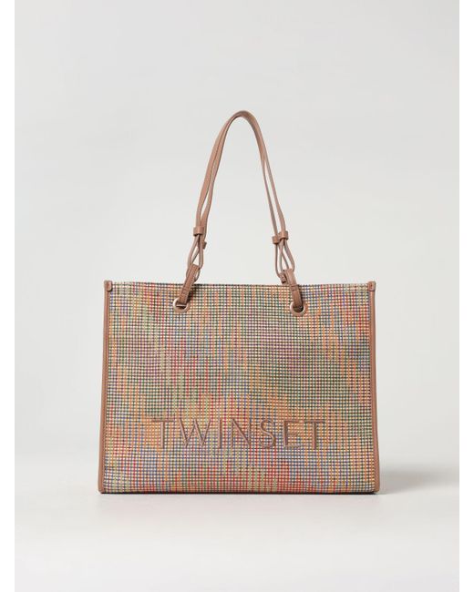 Sac Porté Main Femme Twinset en coloris Natural