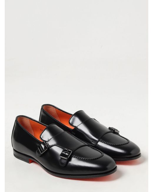 Santoni black loafers 2025