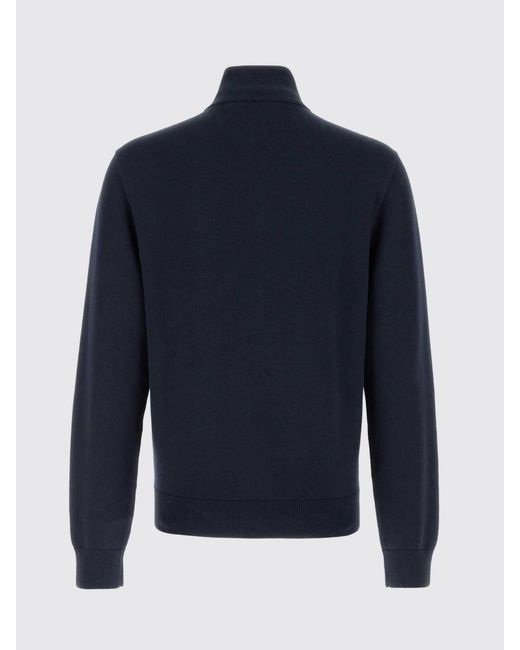 Versace Cardigan Aus Baumwolle Und Kaschmir Mit Logo in Blue für Herren