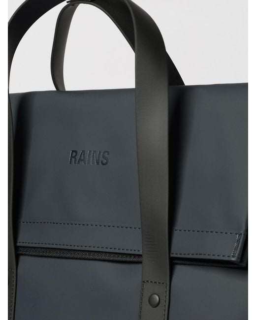 Rains Black Backpack for men