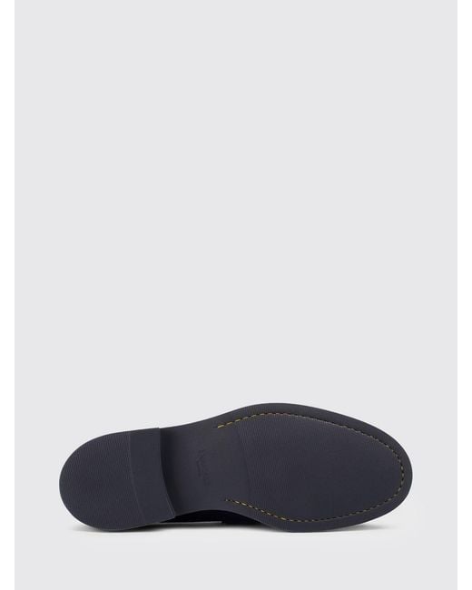 Doucal's Blue Suede Loafers for men