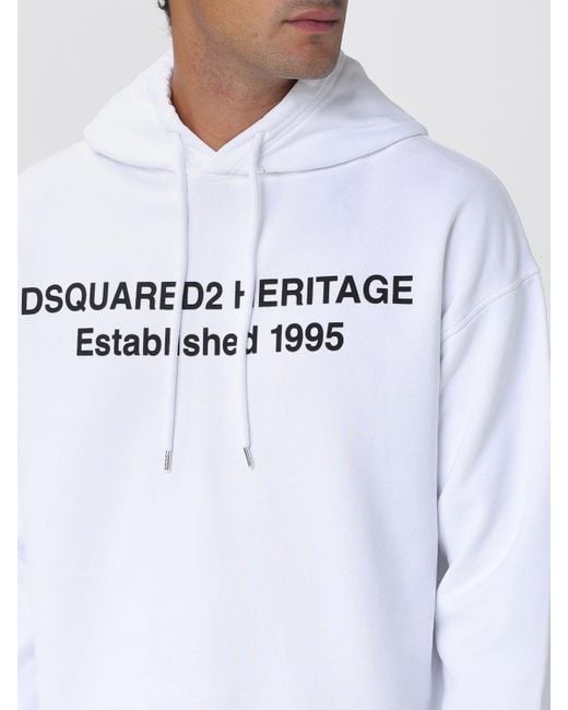DSquared² White Sweatshirt for men