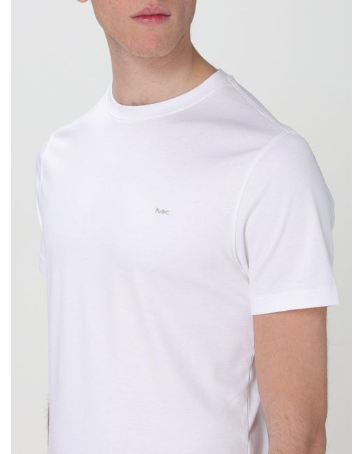 T-shirt Michael in jersey di cotone di Michael Kors in White da Uomo