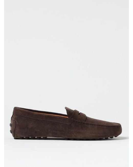 Tod's White Driver Suede Loafer for men