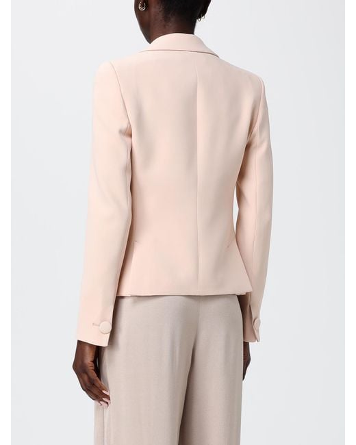 Emporio Armani Pink Single Breasted Viscose Blend Blazer