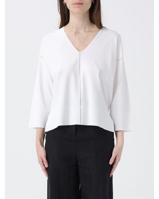 Kangra White V-Neck Top