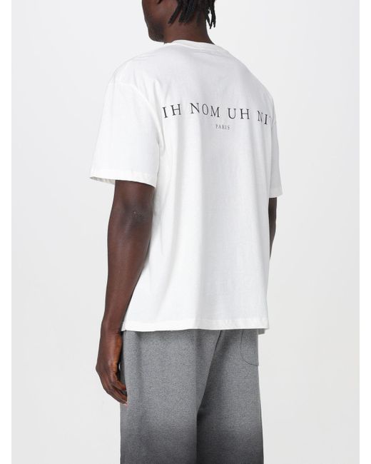 T-shirt The Idol in cotone stampato di Ih Nom Uh Nit in White da Uomo