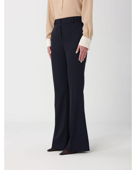 Stella McCartney Blue Flared Wool Trousers
