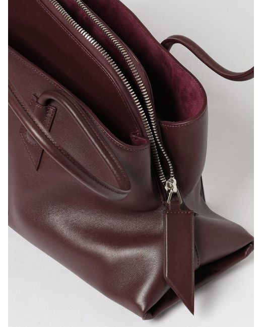 The Attico Brown La Passeggiata Medium Leather Bag