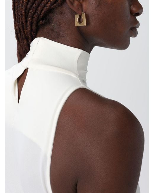 Orecchini Le Rond Carrè di Jacquemus in White