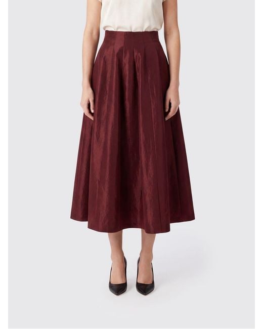 Alberta Ferretti Red Skirt