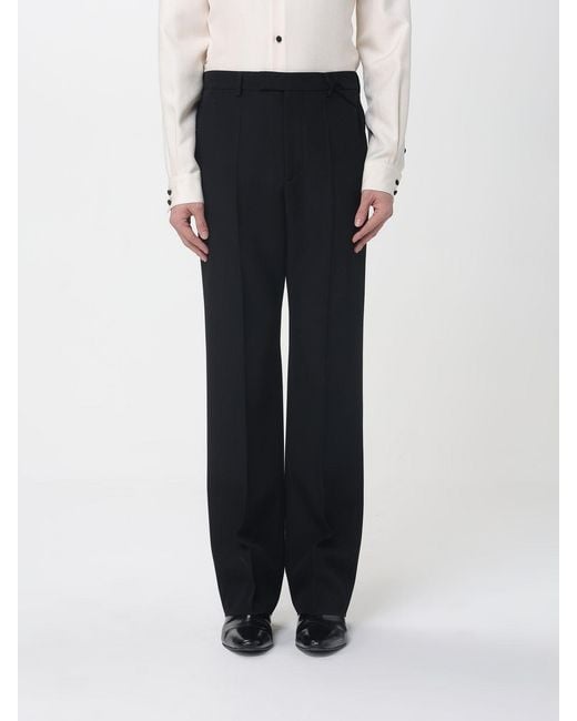 Valentino Black Classic Wool Trousers for men