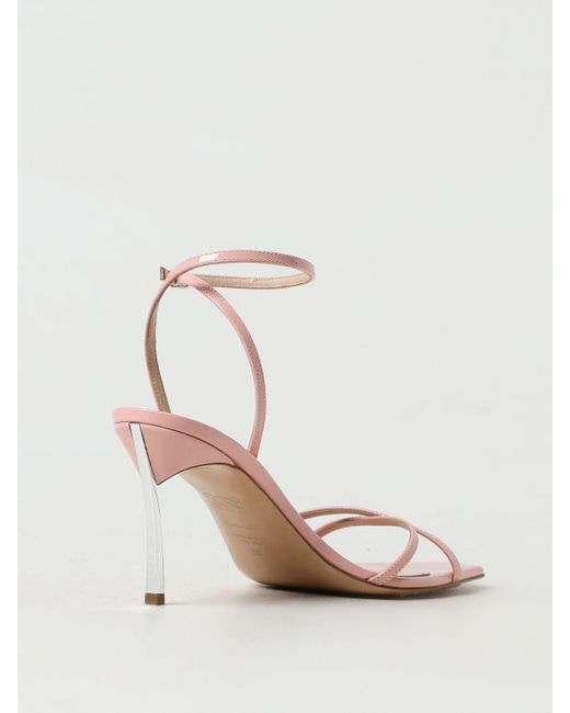 Casadei Pink Heeled Sandals