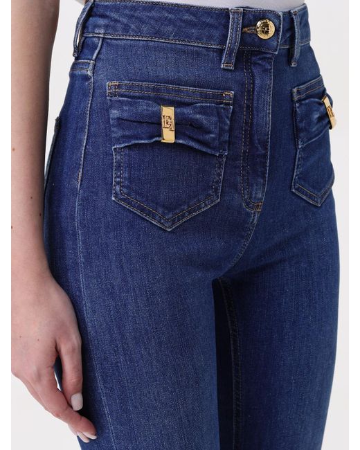 Elisabetta Franchi Blue Hose Damen