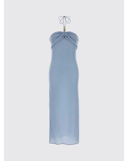 Magda Butrym Blue Lyocell Dress
