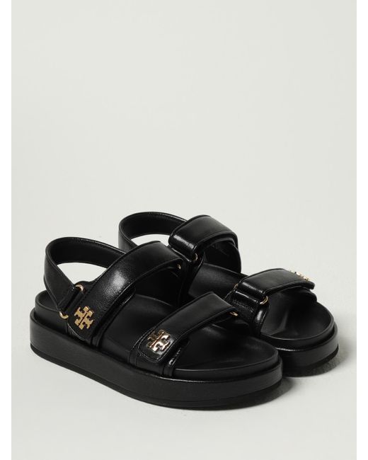 Tory Burch Black Flat Sandals