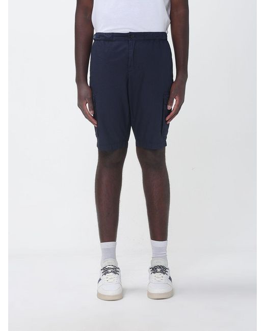 Paul & Shark Blue Paul &Amp Shark Cotton Cargo Shorts for men