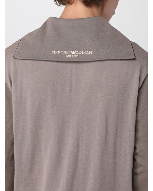 Emporio Armani Brown Jumper for men