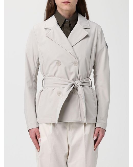 Colmar Gray Double-Breasted Polyester Trench Coat