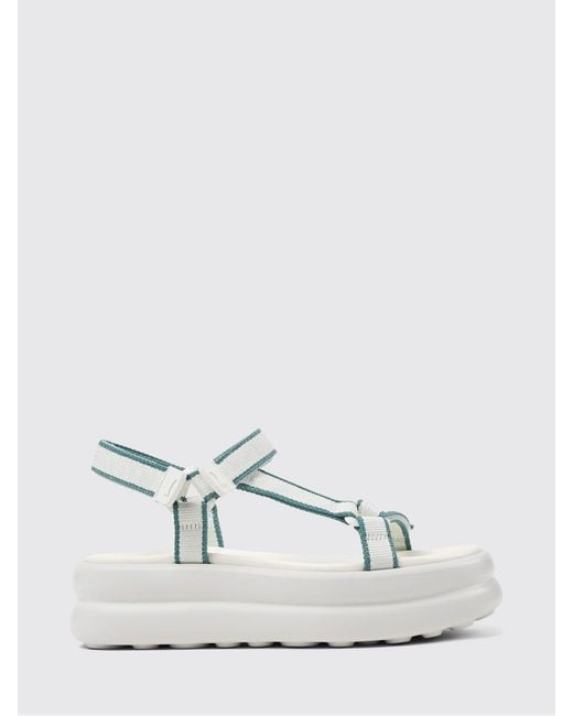 Camper White Pelotas Flota Up Recycled Polyester Sandals