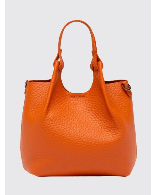 Gianni Chiarini Orange Dua Hammered Leather Bag