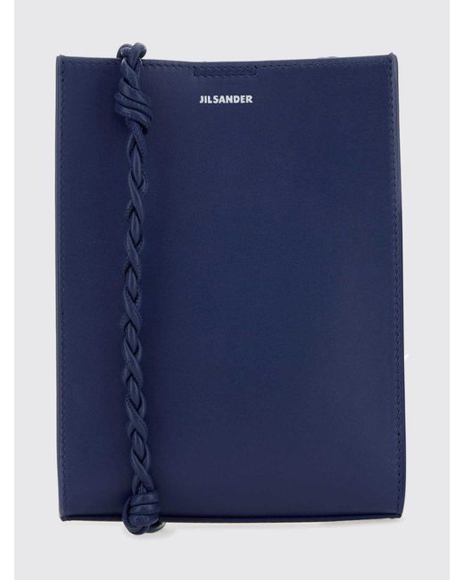Jil Sander Blue Tangle Leather Bag