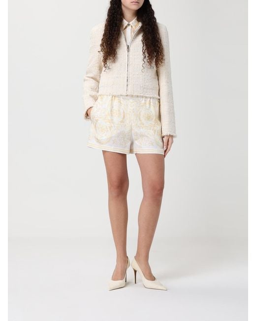 Versace Natural Bouclé Jacket