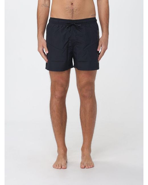 EA7 Blue Polyester Swimsuit for men
